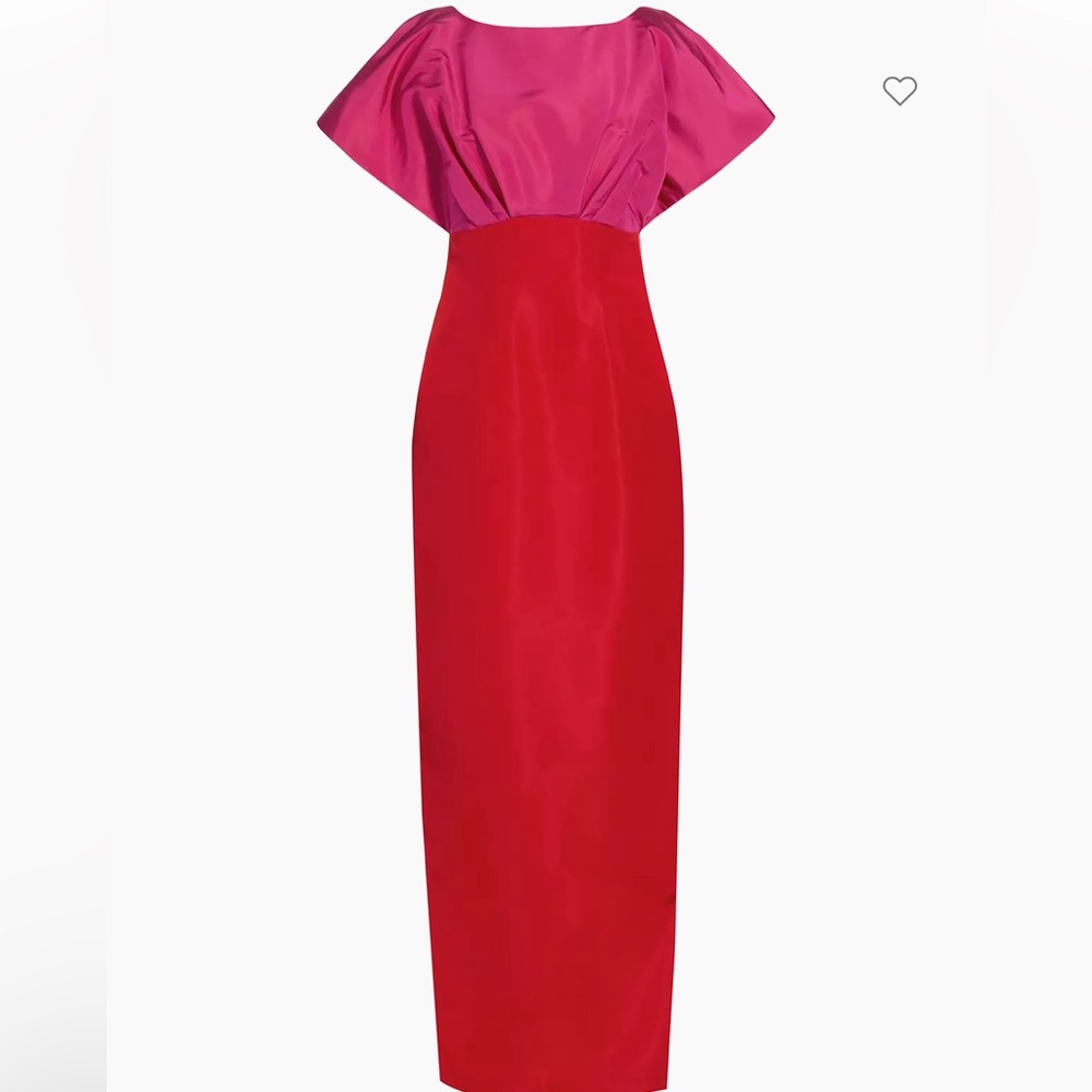 CAROLINA HERRERA Fan Bodice Column Gown